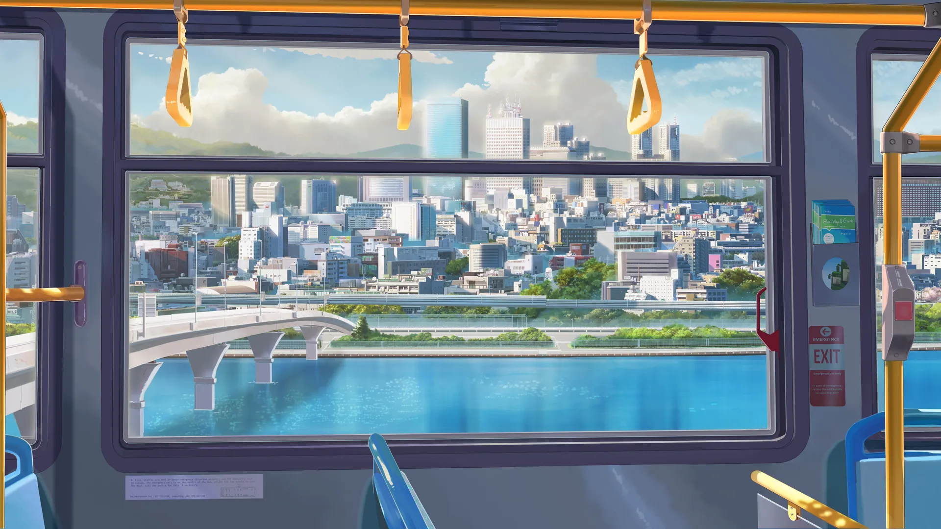 数字艺术城市火车建筑4K壁纸