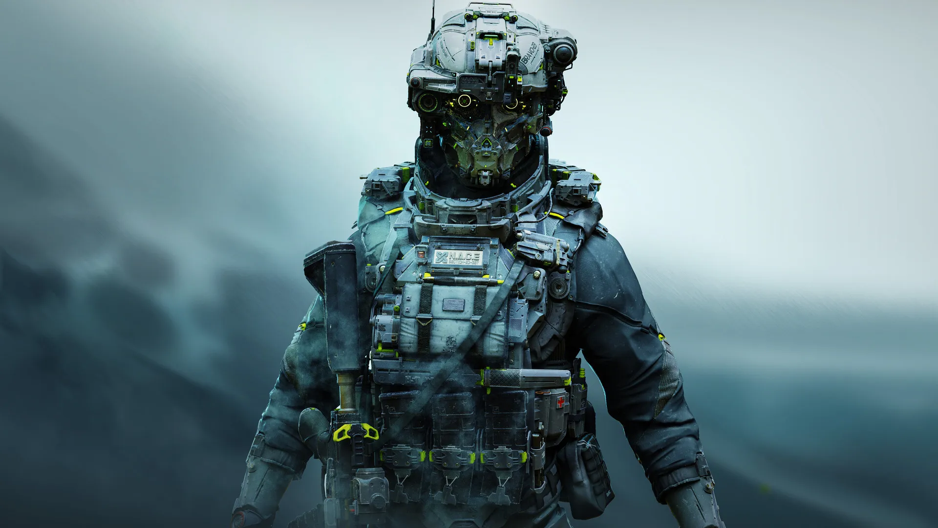 未来士兵科幻概念艺术4K电脑壁纸