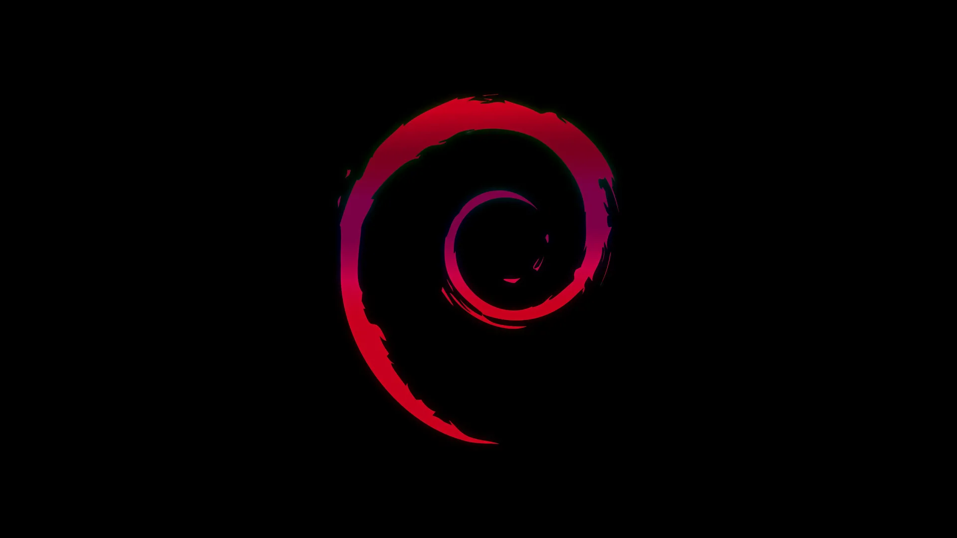 极简红黑粉徽标4K壁纸