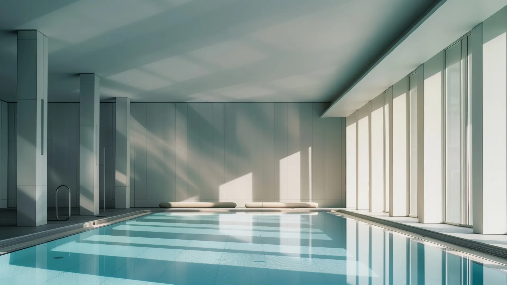 AI艺术澡堂4K壁纸：水韵电脑壁纸