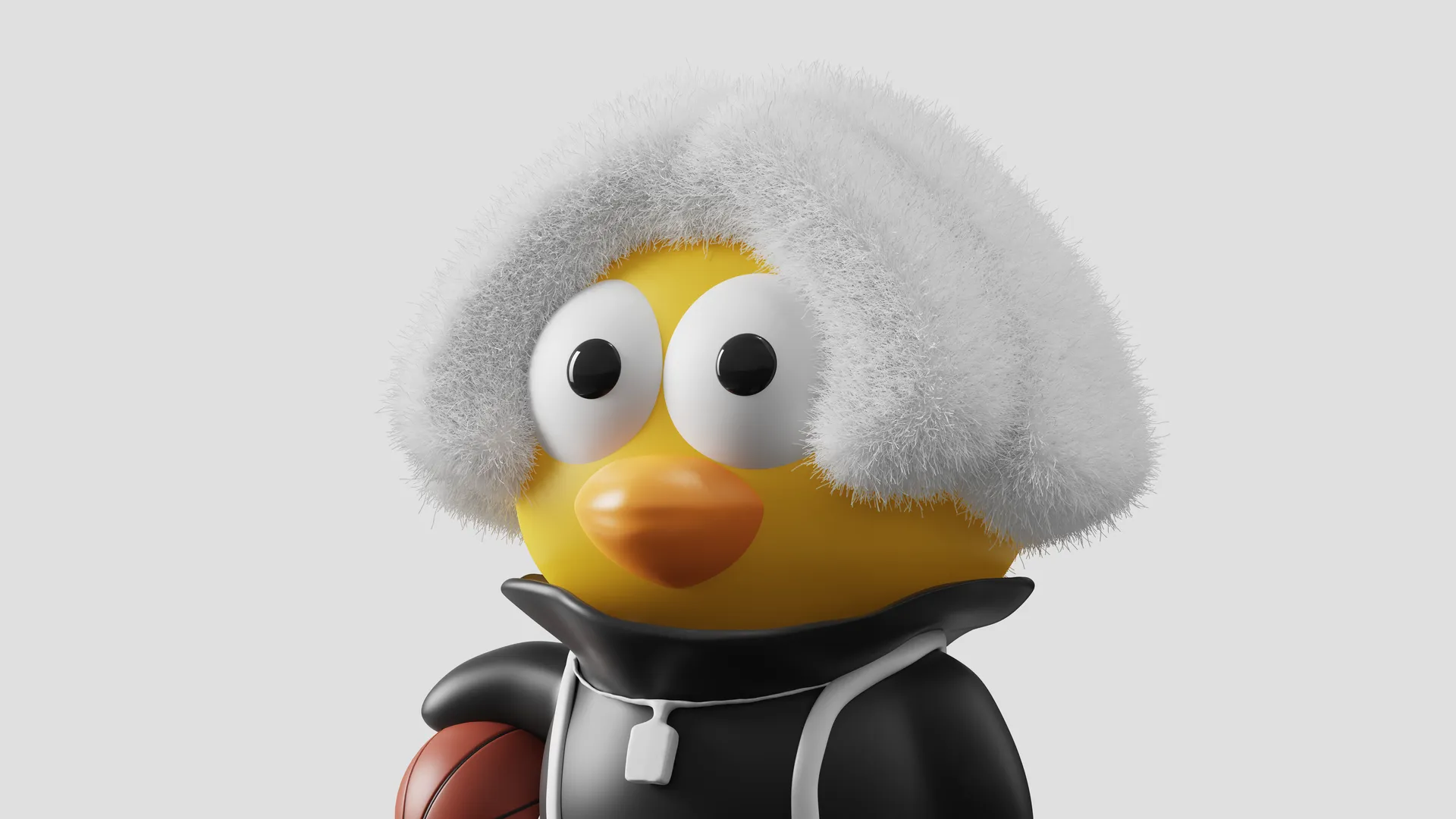 可爱鸭8K极简电脑壁纸