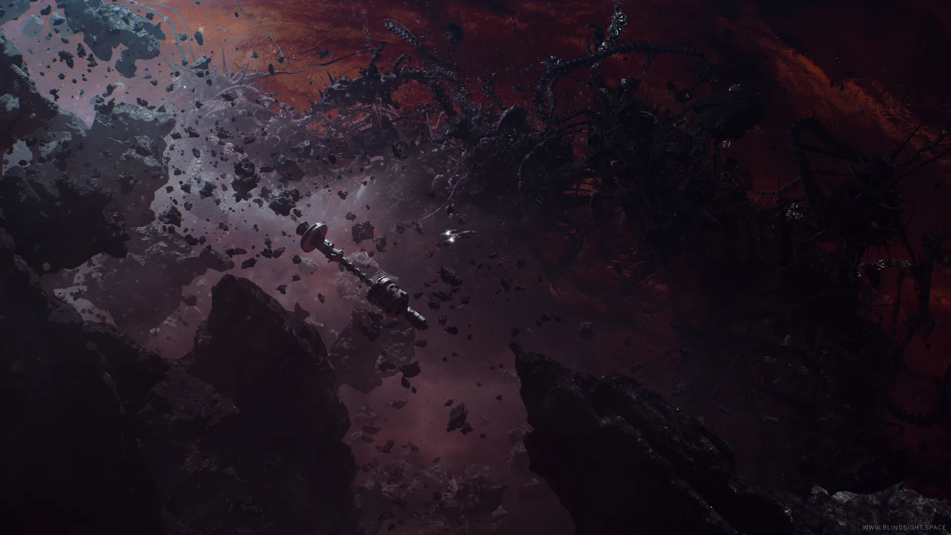 科幻AI艺术：特修斯飞船4K壁纸