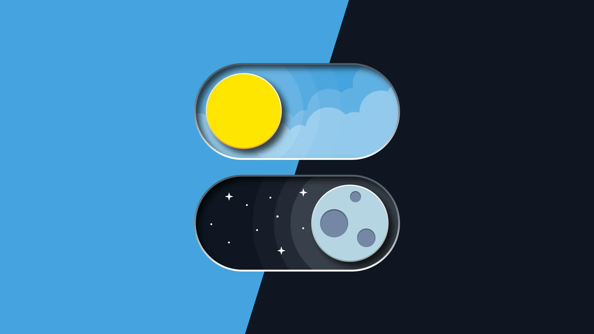 极简双色调AI艺术4K电脑壁纸