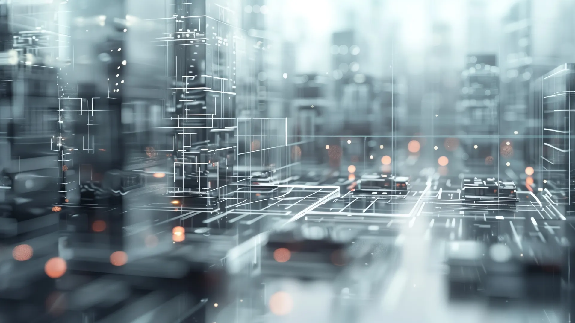 科技感抽象线条4K电脑贴纸插图