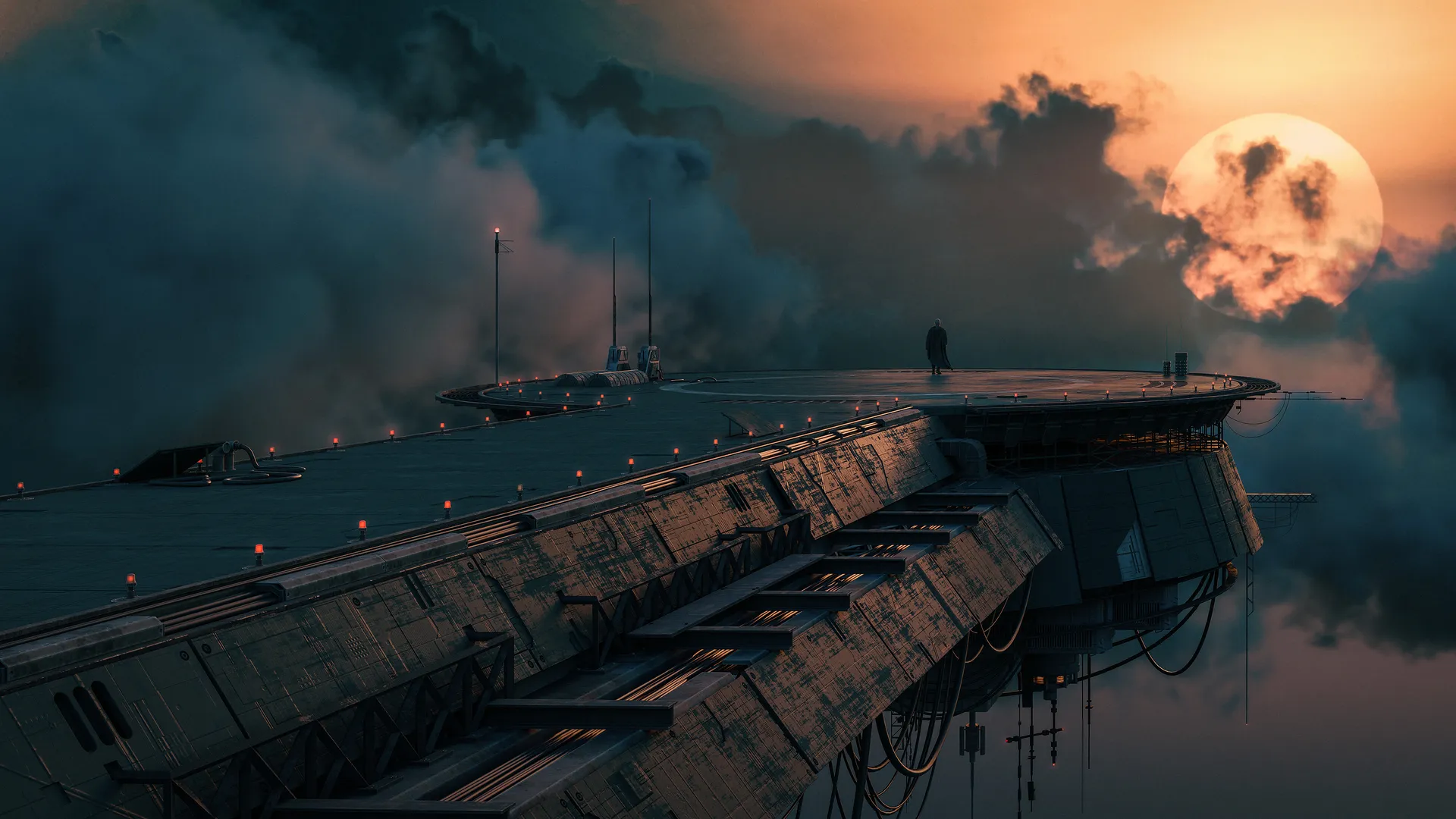 科幻天桥：云海之巅的月亮与未来