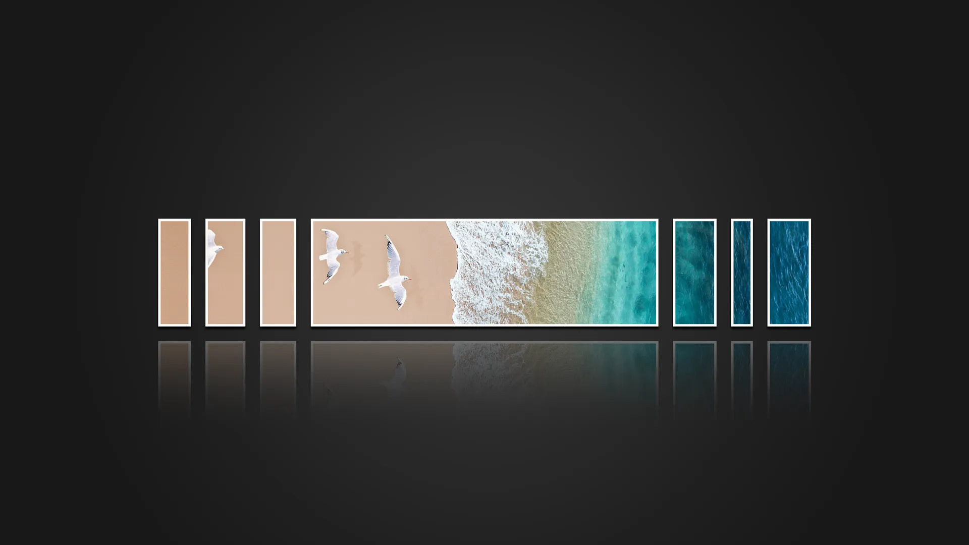 极简矢量相框4K电脑壁纸