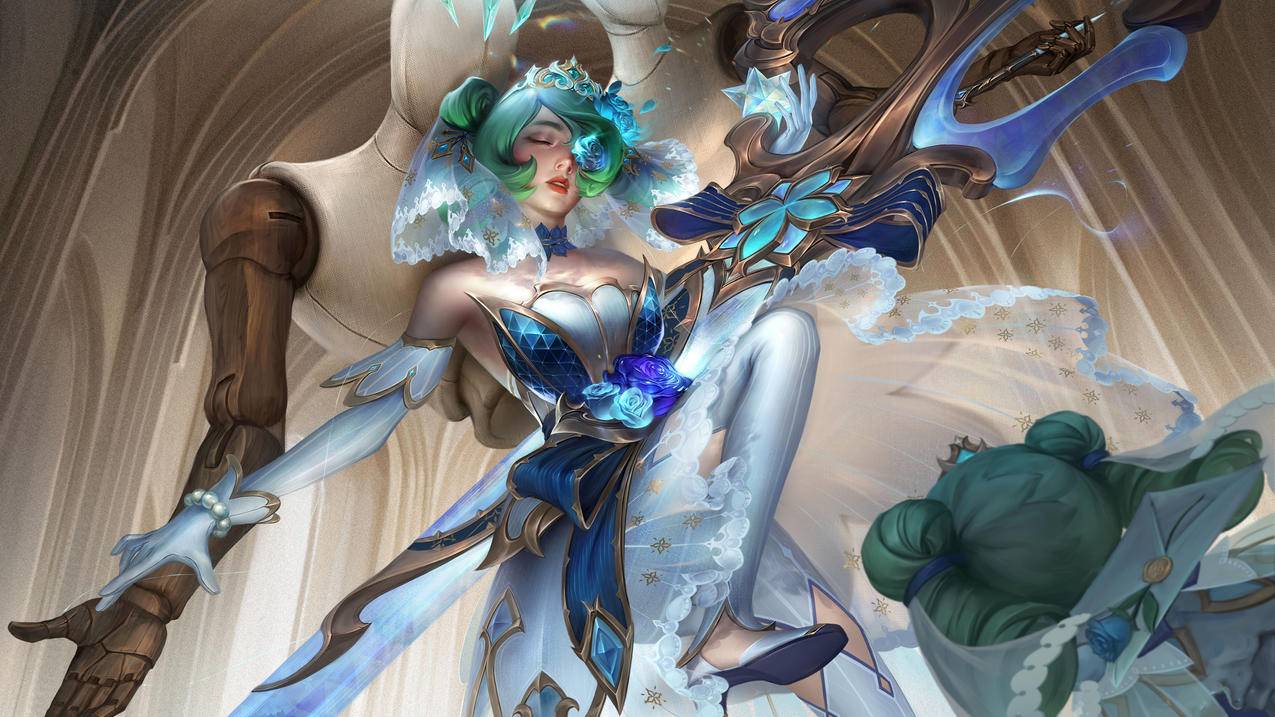 英雄联盟格温至臻水晶玫瑰壁纸