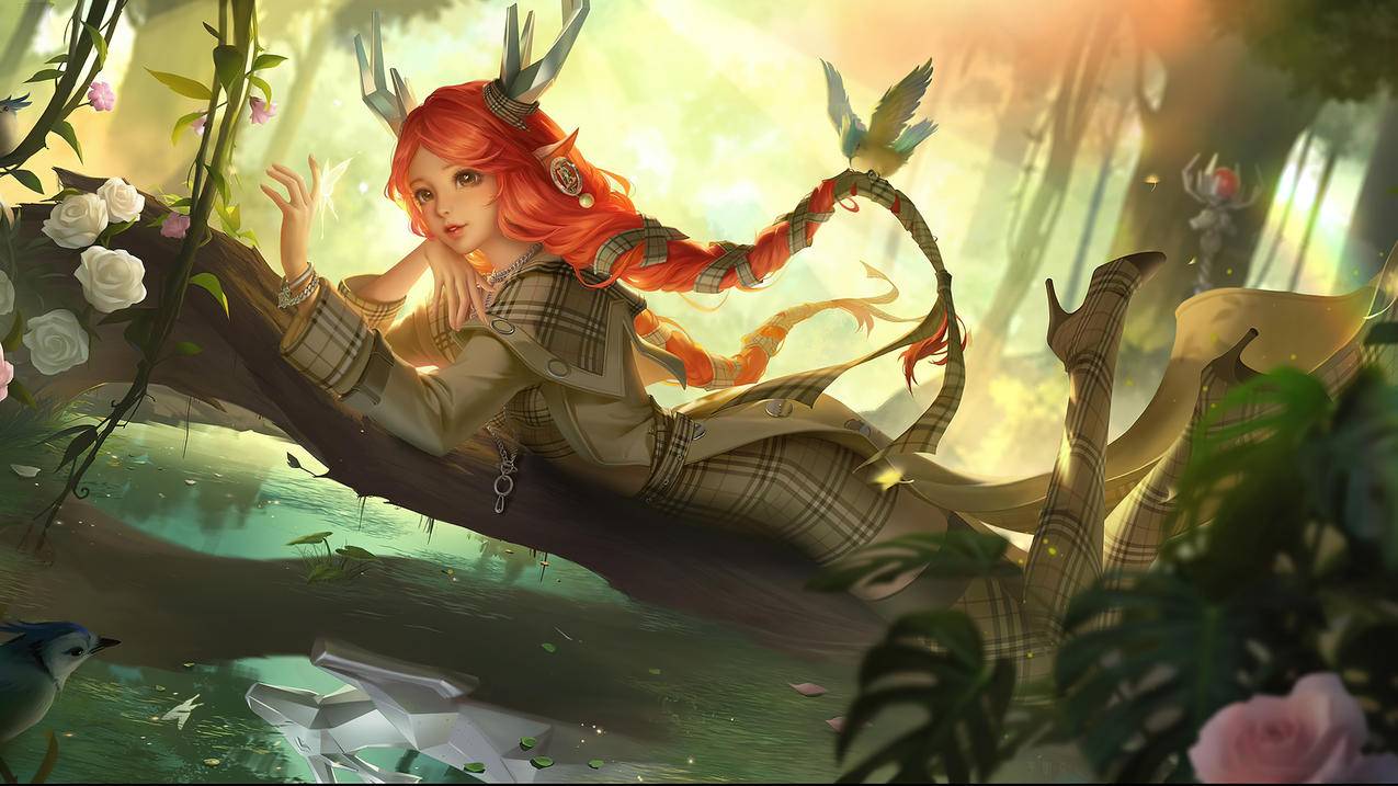 王者荣耀瑶森林同人电脑壁纸