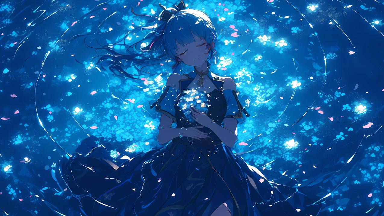 神里绫华水光月色4K壁纸