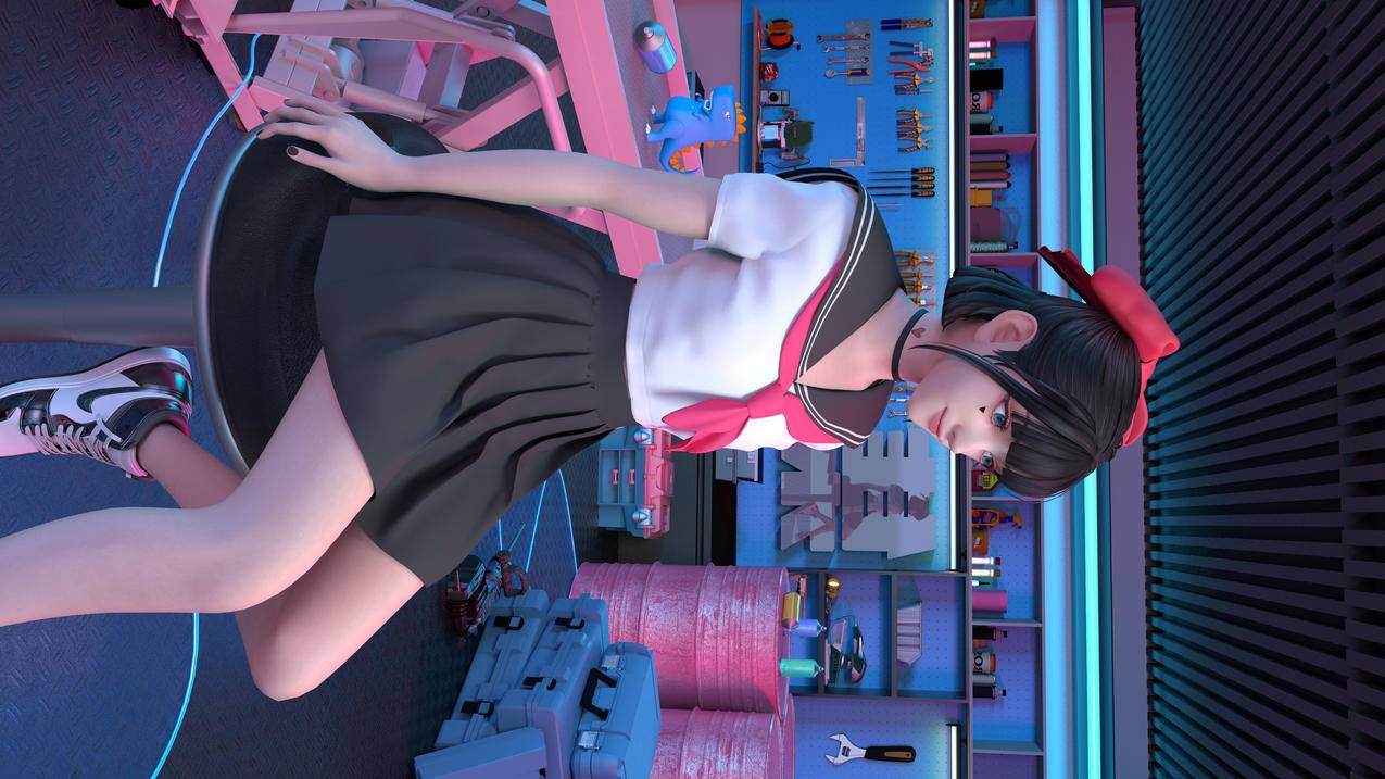 可爱集原美水手服4K壁纸