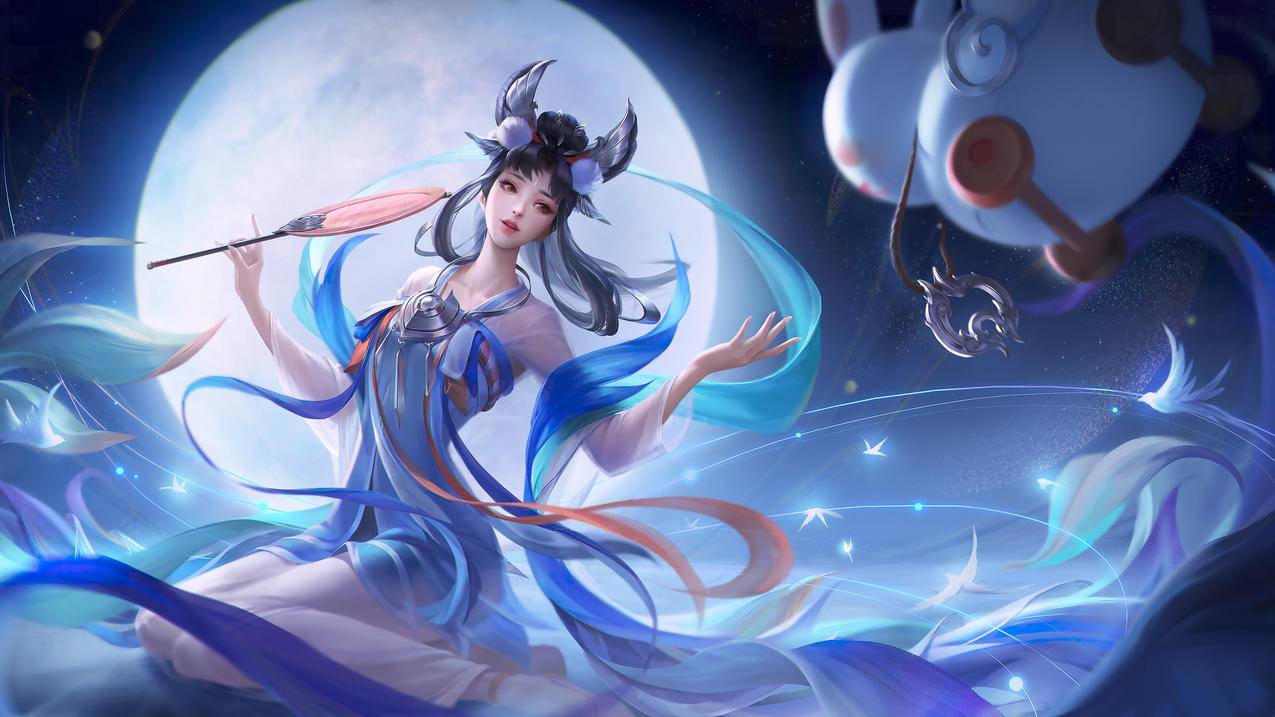 王者荣耀嫦娥如梦令同人壁纸