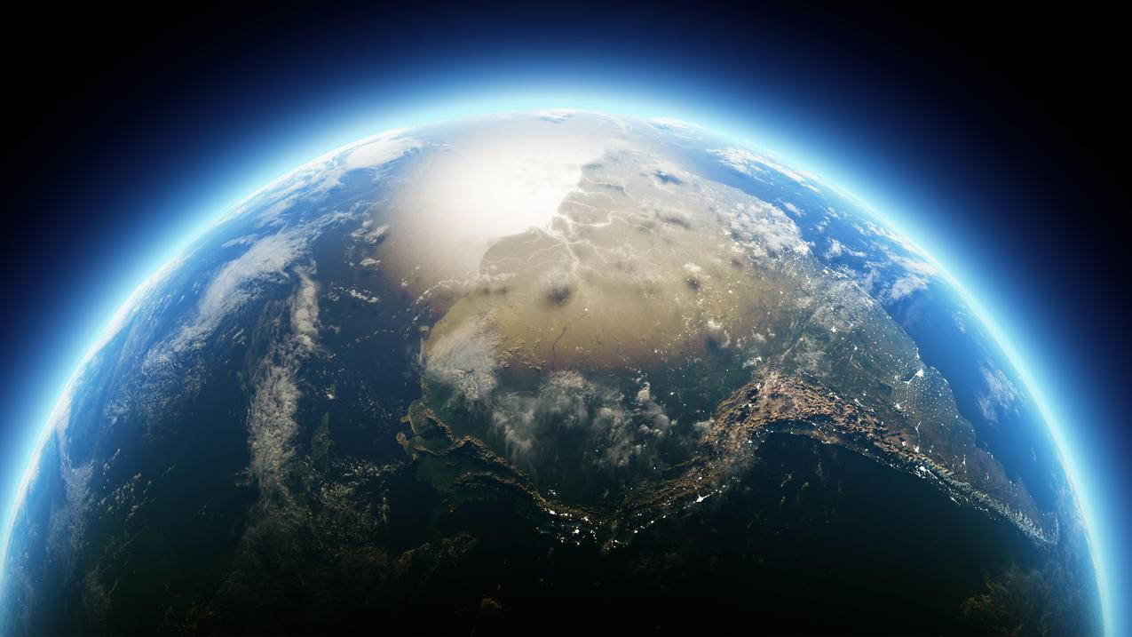 星球发光4K高清桌面壁纸