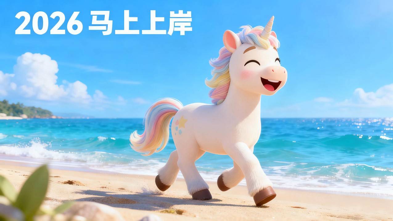 2026海边小马4K壁纸