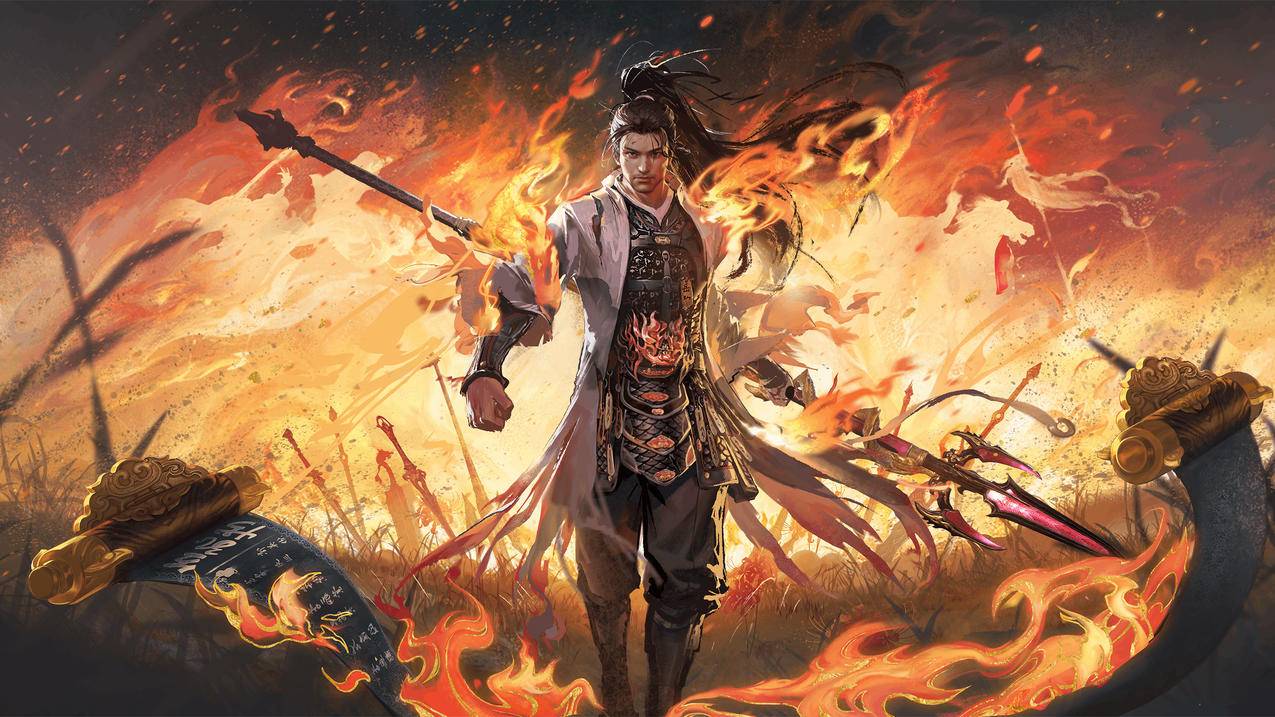 永劫无间岳山戎关将壁纸下载