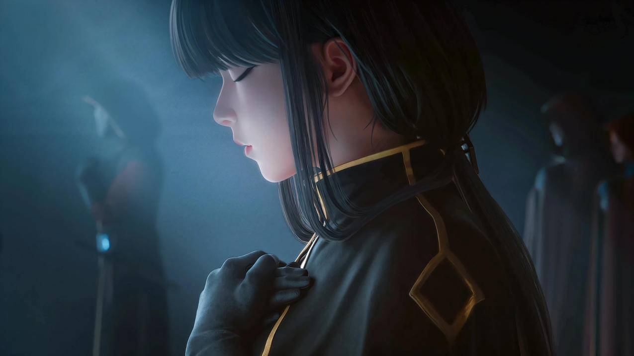 灵笼女孩侧脸4K壁纸下载