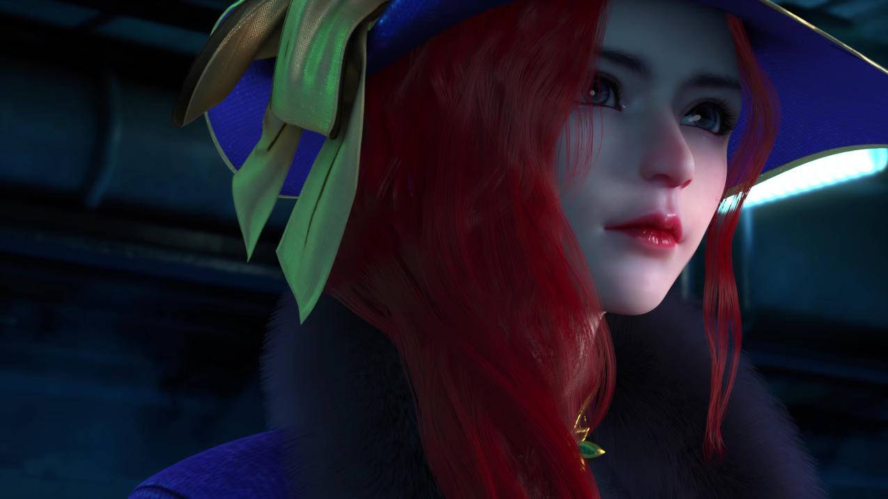 芯觉红发美女4K壁纸下载