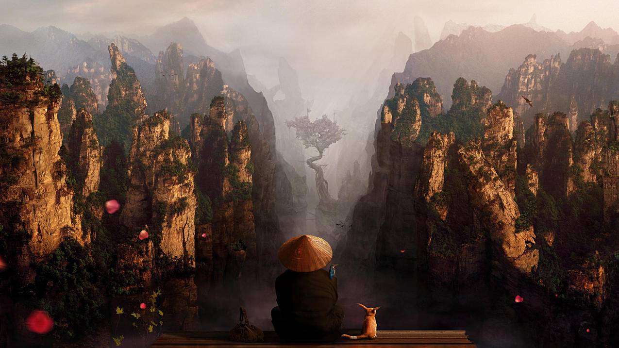 奇幻梦境山峦云海壁纸