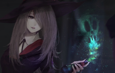 女孩帽子魔法女巫