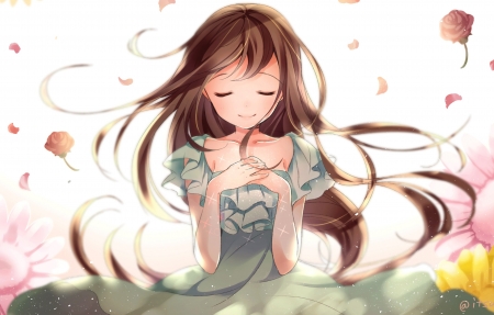 美丽的动漫女孩4K壁纸
