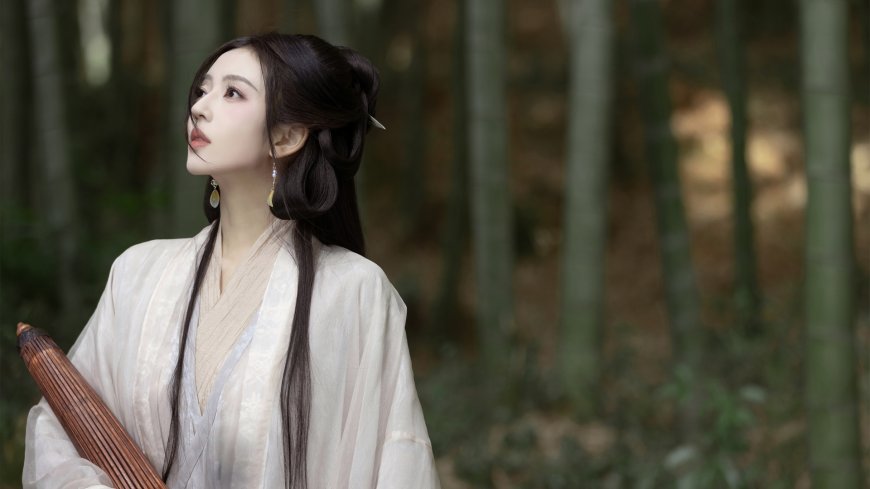 竹林古风美女何瑞贤高清壁纸