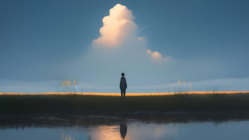 云海孤影意境壁纸