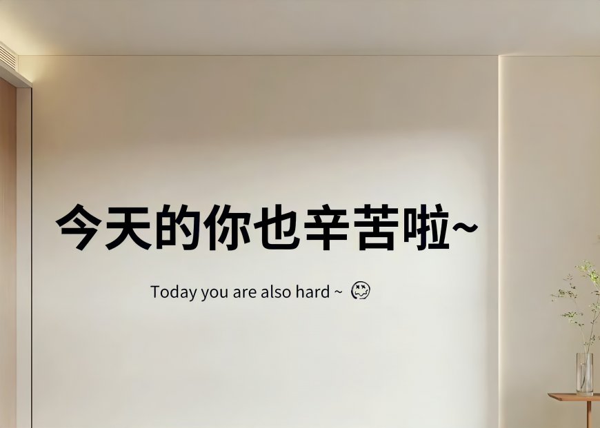 今天的你也辛苦啦·温馨治愈电脑壁纸