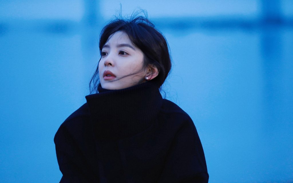 章若楠黑色美女4K壁纸