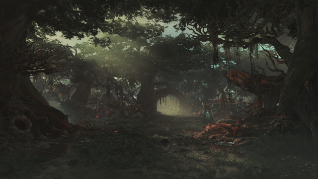 战锤太空海军森林4K壁纸