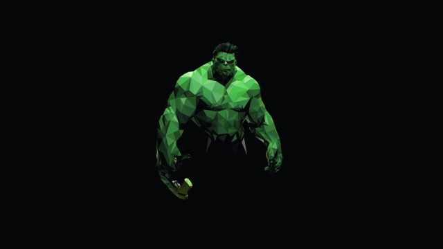漫威绿巨人多边形4K壁纸