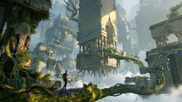 女性抽象自然4K壁纸