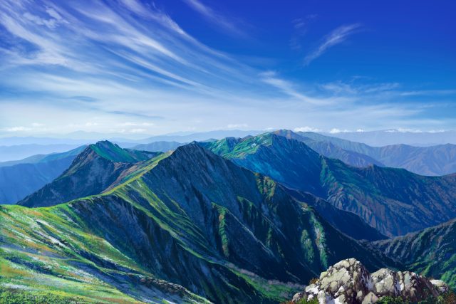 4K山景天空云户外壁纸