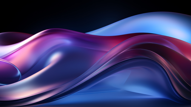 抽象多彩数字艺术8K波浪壁纸